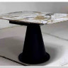 Стол TERAMO 135 GLOSS GRAND JADE SOLID CERAMIC, керамика, поворотн.механизм / Черный каркас, DISAUR заказать по цене 56 970 руб. в Тюмени