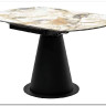 Стол TERAMO 135 GLOSS GRAND JADE SOLID CERAMIC, керамика, поворотн.механизм / Черный каркас, DISAUR заказать по цене 56 970 руб. в Тюмени