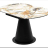 Стол TERAMO 135 GLOSS GRAND JADE SOLID CERAMIC, керамика, поворотн.механизм / Черный каркас, DISAUR заказать по цене 56 970 руб. в Тюмени