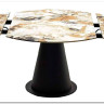 Стол TERAMO 135 GLOSS GRAND JADE SOLID CERAMIC, керамика, поворотн.механизм / Черный каркас, DISAUR заказать по цене 56 970 руб. в Тюмени