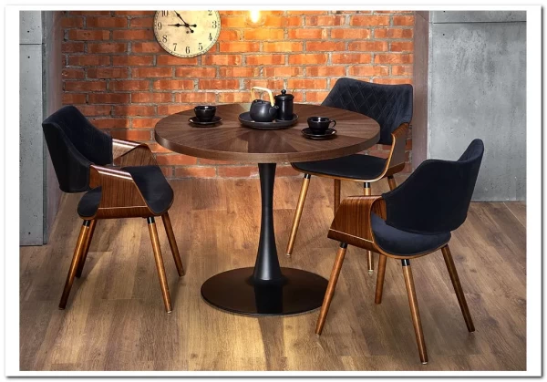 Стол обеденный Halmar CARMELO (орех/черный) заказать по цене 29 439 руб. в Тюмени