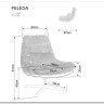 Кресло SIGNAL FELICIA Raven 18 (темно-серый/серый/черный мат) заказать по цене 39 807 руб. в Тюмени