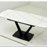 Стол ALATRI 120 MATT WHITE MARBLE SINTERED STONE / BLACK заказать по цене 75 200 руб. в Тюмени