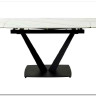 Стол ALATRI 120 MATT WHITE MARBLE SINTERED STONE / BLACK заказать по цене 75 200 руб. в Тюмени