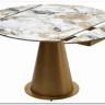 Стол TERAMO 135 GLOSS GRAND JADE SOLID CERAMIC, керамика, поворотн.механизм / Бронзовый, DISAUR заказать по цене 63 810 руб. в Тюмени