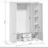 Купить Шкаф Кентаки SZF5D2S белый BRW  с доставкой по России по цене производителя можно в магазине Другая Мебель в Тюмени