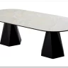 Стол ОРФЕЙ 240 нераскладной цвет ОНИКС (ONYX SABLE PULIDO), керамика / Черный каркас заказать по цене 101 050 руб. в Тюмени