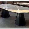Стол ОРФЕЙ 240 нераскладной цвет ОНИКС (ONYX SABLE PULIDO), керамика / Черный каркас заказать по цене 101 050 руб. в Тюмени
