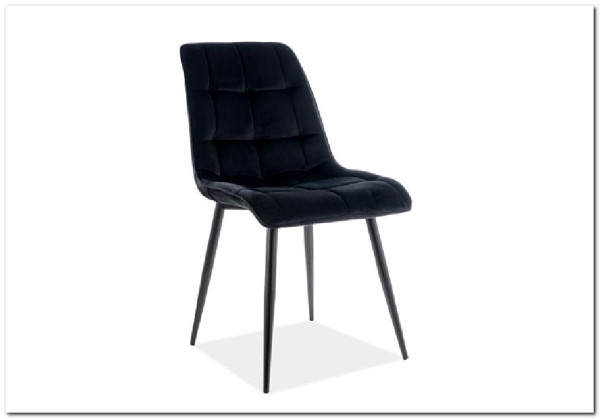 Стул кухонный Signal CHIC Velvet Bluvel 19 (черный/черный) заказать по цене 9 962 руб. в Тюмени