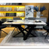 Стол VICENZA 180 раскладной GLOSS BULGARI WHITE, керамика / Черный, DISAUR заказать по цене 69 930 руб. в Тюмени