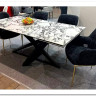 Стол VICENZA 180 раскладной GLOSS BULGARI WHITE, керамика / Черный, DISAUR заказать по цене 69 930 руб. в Тюмени