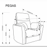 Кресло Halmar PEGAS (бежевый) заказать по цене 65 192 руб. в Тюмени