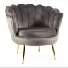 Кресло SIGNAL CAMELLIA Velvet Bluvel 14 (серый/золотой) заказать по цене 27 417 руб. в Тюмени