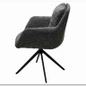 Стул MEADOW 360 град. поворот. Темно-серый XD841-16, букле / черный каркас, DISAUR заказать по цене 15 615 руб. в Тюмени