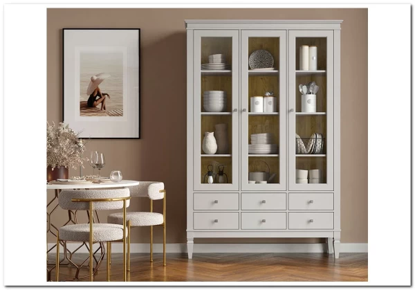 Шкаф для посуды Ольса-С 306 из массива сосны заказать по цене 81 929 руб. в Тюмени