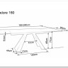 Стол обеденный Signal SALVADORE Ceramic 160 раскладной (Pietra Di Savoia серый/черный мат) заказать по цене 136 474 руб. в Тюмени