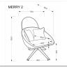 Кресло Halmar MERRY 2 (кремовый) заказать по цене 32 490 руб. в Тюмени
