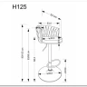 Стул барный Halmar H125 (серый/черный) заказать по цене 15 165 руб. в Тюмени