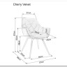 Стул кухонный Signal CHERRY Velvet Bluvel 78 (зеленый/черный мат) заказать по цене 14 573 руб. в Тюмени