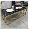 Стол журнальный Signal ESCADA A II (эффект черного мрамора/золотой) заказать по цене 41 751 руб. в Тюмени