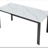 Стол CORNER 120 MATT WHITE MARBLE SOLID CERAMIC / BLACK заказать по цене 53 750 руб. в Тюмени