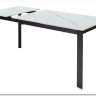 Стол CORNER 120 MATT WHITE MARBLE SOLID CERAMIC / BLACK заказать по цене 53 750 руб. в Тюмени