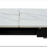 Стол CORNER 120 MATT WHITE MARBLE SOLID CERAMIC / BLACK заказать по цене 53 750 руб. в Тюмени