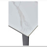 Стол CORNER 120 MATT WHITE MARBLE SOLID CERAMIC / BLACK заказать по цене 53 750 руб. в Тюмени