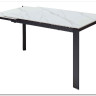 Стол CORNER 120 MATT WHITE MARBLE SOLID CERAMIC / BLACK заказать по цене 53 750 руб. в Тюмени