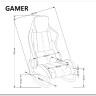 Кресло-качалка Halmar GAMER (черный/красный) заказать по цене 24 351 руб. в Тюмени