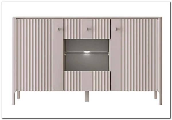 Тумба-витрина Далия персидский жемчуг KOM1W2D БРВ заказать по цене 33 060 руб. в Тюмени