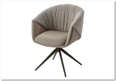 Стул ГИССЕН (GISSEN) 360 град., цвет ЛАТТЕ RIELY-111 / V885-3, ткань / ЛАТТЕ, ®DISAUR