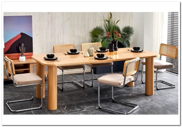 Стол обеденный Halmar ELEFANTE PROSTOKAT (дуб натуральный) заказать по цене 132 102 руб. в Тюмени