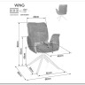Стул кухонный Signal WING Brego 31 (светло-бежевый/черный) заказать по цене 23 334 руб. в Тюмени