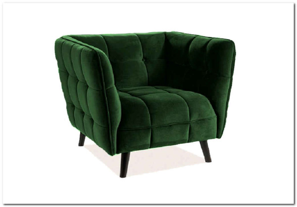 Кресло CASTELLO 1 Velvet Bluvel 78  Signal (зеленый) заказать по цене 64 889 руб. в Тюмени Кресло CASTELLO 1 Velvet Bluvel 78  Signal (зеленый) заказать по цене 64 889 руб. в Тюмени