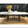 Стол ВЕСТБЕРГ (WESTBERG) 180 КАЛАКАТТА (GLOSS CALACATTA GOLD SOLID CERAMIC) / Орех натур, ®DISAUR заказать по цене 104 600 руб. в Тюмени