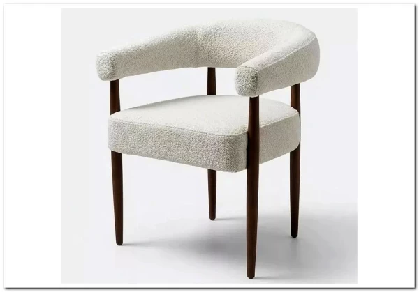 Стул БОНСАЙ (BONSAI), цвет СВЕТЛО-БЕЖЕВЫЙ CLOUD-113, букле / ОРЕХ , ®DISAUR заказать по цене 20 450 руб. в Тюмени