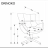 Кресло Halmar ORINOKO (серый) заказать по цене 29 954 руб. в Тюмени