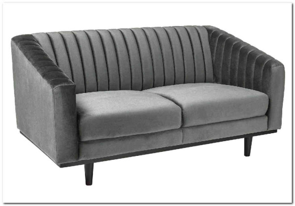 Диван ASPREY 2 Velvet Bluvel 14  Signal (серый) заказать по цене 77 733 руб. в Тюмени