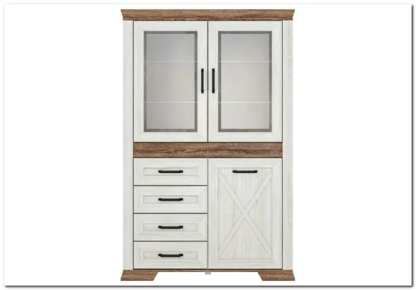 Витрина Марсель REG2W1D4S БРВ для гостиной по цене 46 960 руб.