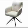 Стул MEADOW 360 град. поворот. Белый XD841-01, букле / черный каркас, DISAUR заказать по цене 15 615 руб. в Тюмени