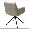 Стул MEADOW 360 град. поворот. Белый XD841-01, букле / черный каркас, DISAUR заказать по цене 15 615 руб. в Тюмени