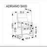 Кресло компьютерное Halmar ADRIANO SKID (черный) заказать по цене 19 983 руб. в Тюмени