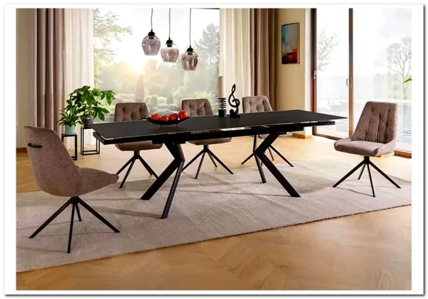 Стол обеденный Signal NORTON 160 (черный/черный) заказать по цене 86 973 руб. в Тюмени