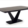 Стол обеденный Halmar VINSTON раскладной темно-серый/черный заказать по цене 108 669 руб. в Тюмени