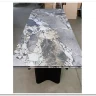 Стол АДАЖИО 240 (320) см MINERAL STONE NATURAL, керамика / Черный каркас заказать по цене 123 150 руб. в Тюмени